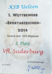 VfL-Urkunde SportabzeichenA